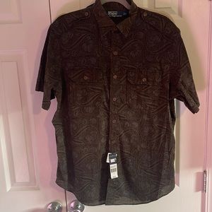 Polo by Ralph Lauren short sleeve button down size large boho print